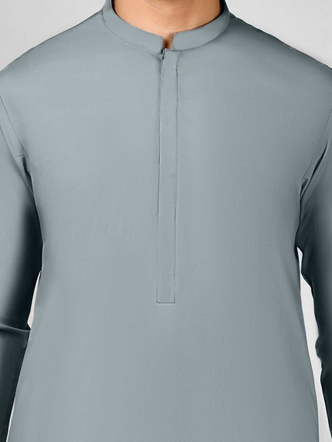 Grey Blended Unstitched Fabric | PMU 1007