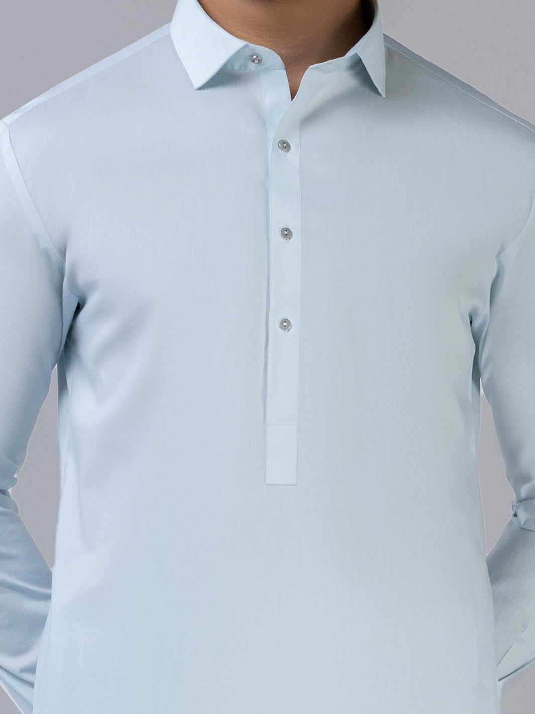 Blue Latha Unstitched Fabric | PMU 1024