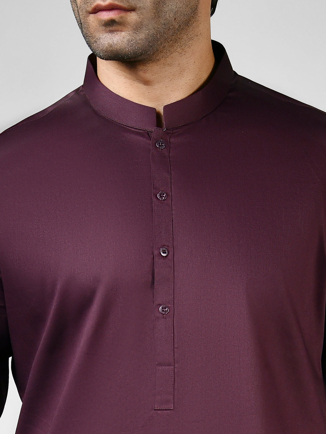 Plum Blended Unstitched Fabric | PMU 1006