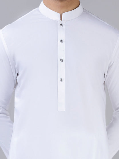 White Boski Unstitched Fabric | PMU 1028