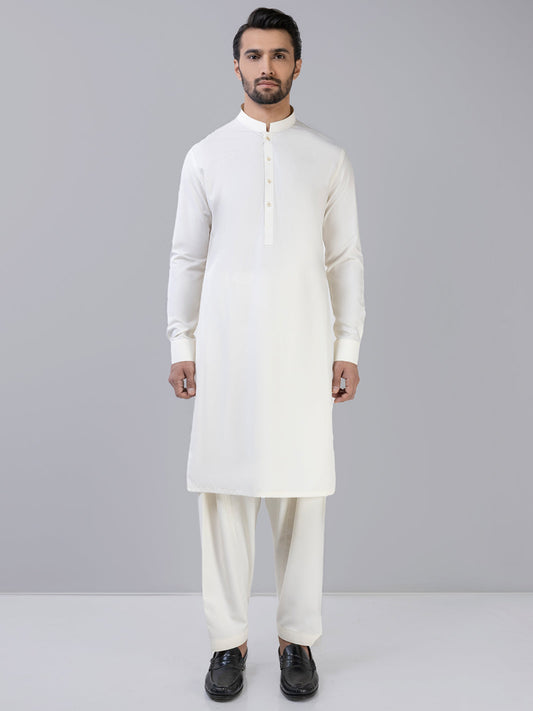 Cream Boski Unstitched Fabric | PMU 1027