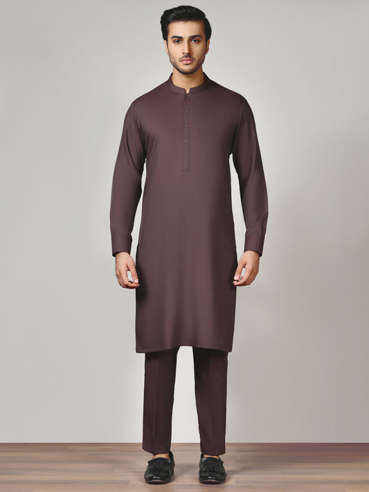 Mauva Blended Unstitched Fabric | PMU 1008